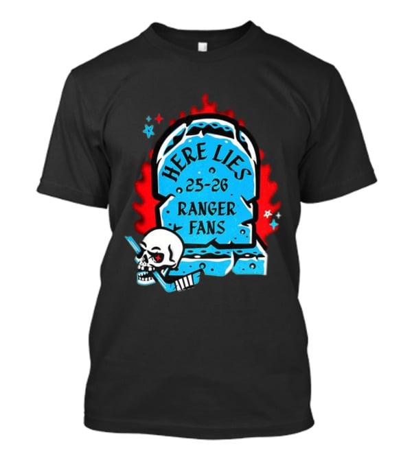 New York Rangers Fans Halloween Tombstone 2025 2026 T-Shirt