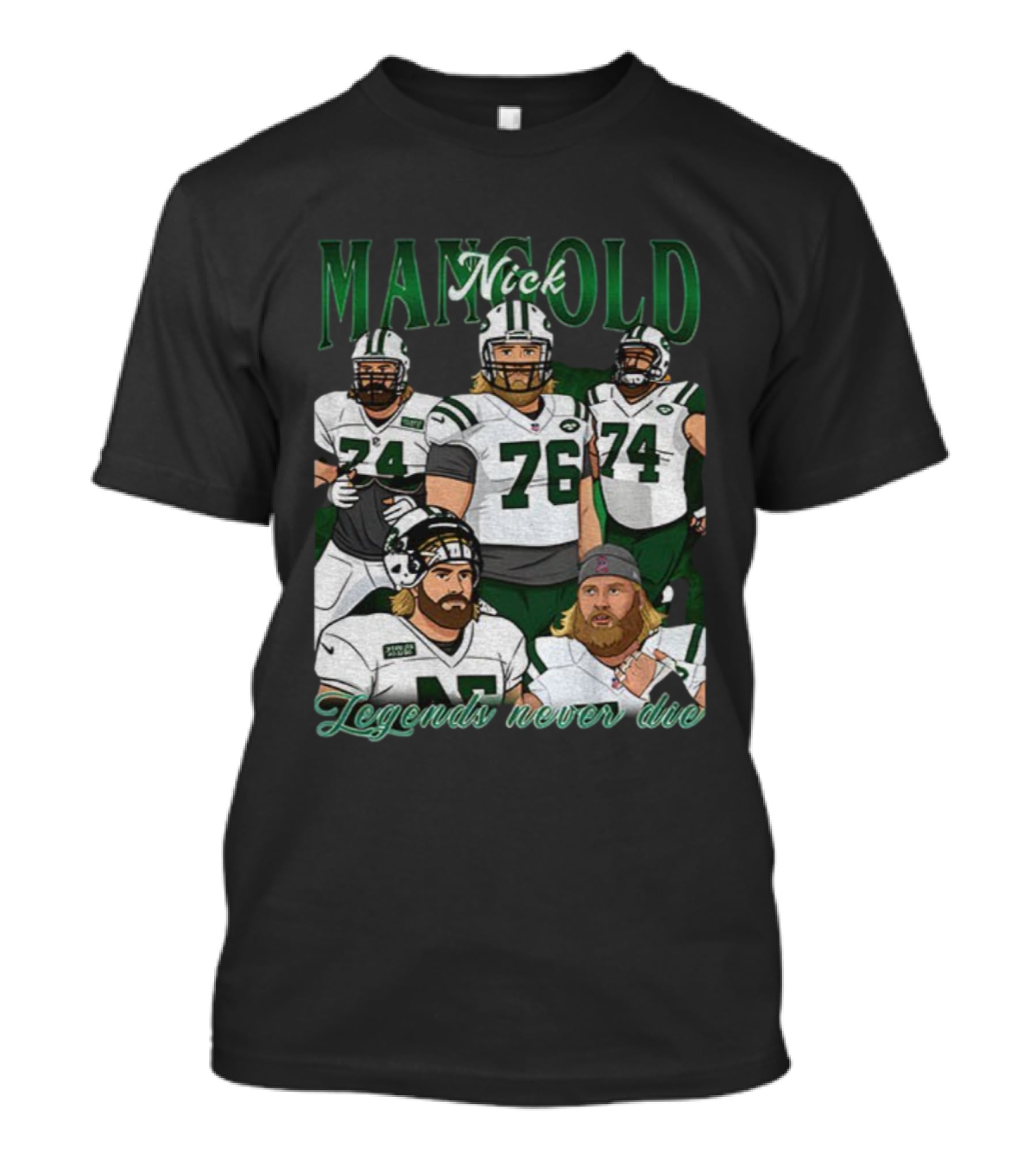 Nick Mangold New York Jets Legends Never Die 1984 2025 NFL Football T-Shirt