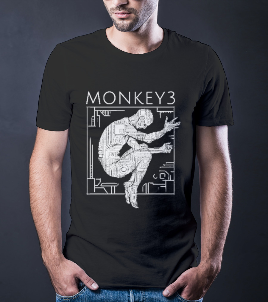 Monkey3 Welcome To The Machine Album Cover Silhouette T-Shirt