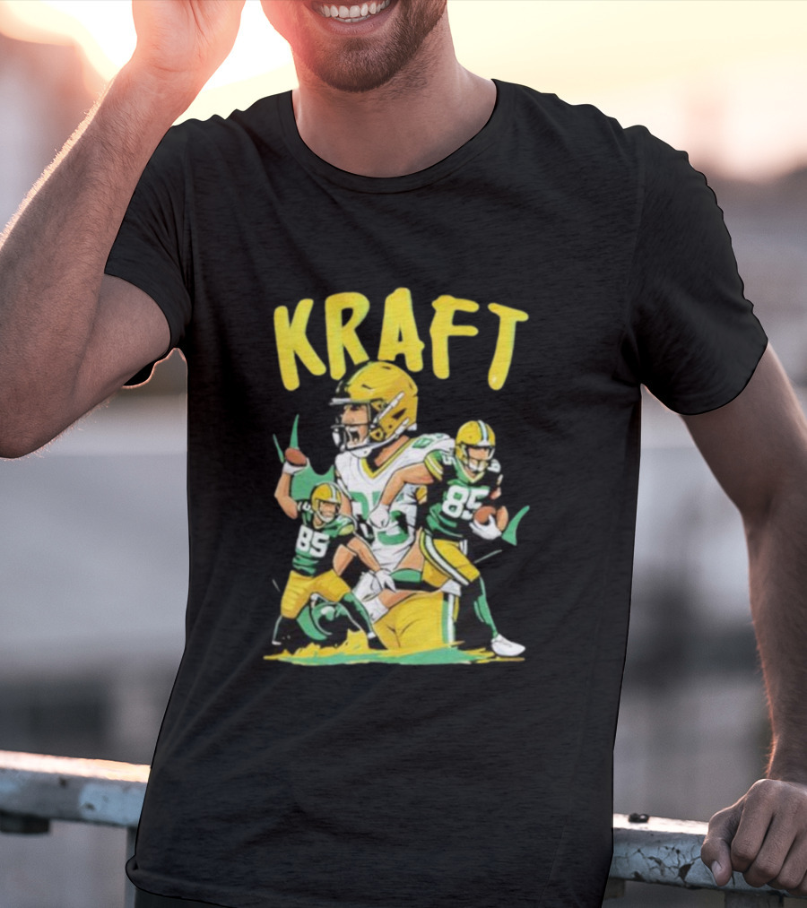 Kraft Football 85 Green Bay Packers Tucker Kraft T-Shirt
