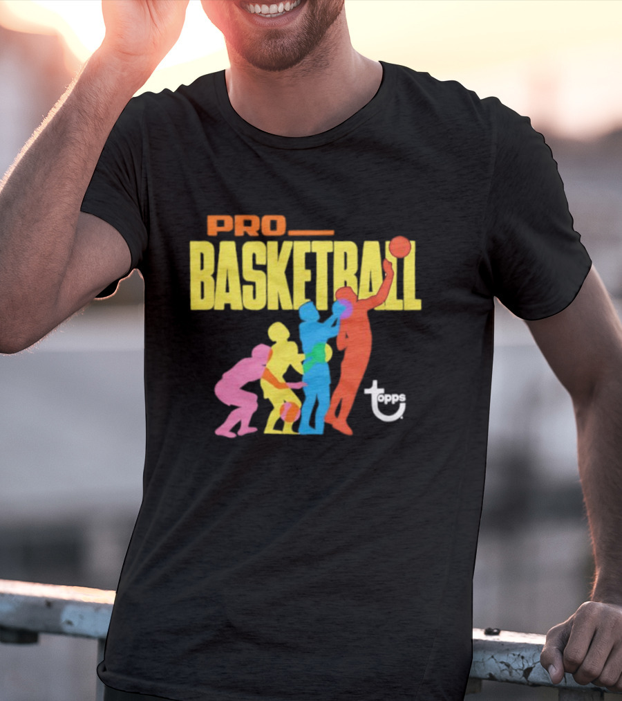 1972 Topps Pro Basketball Retro Silhouettes T-Shirt