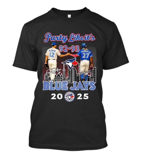 Party Like It’s 92-93 Alomar Guerrero Jr Blue Jays Toronto MLB 2025 T-Shirt