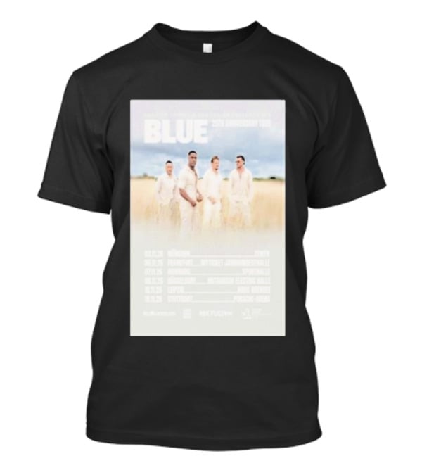 Blue 25th Anniversary Tour Munich Frankfurt Hamburg Dusseldorf Leipzig Stuttgart 2025 T-Shirt