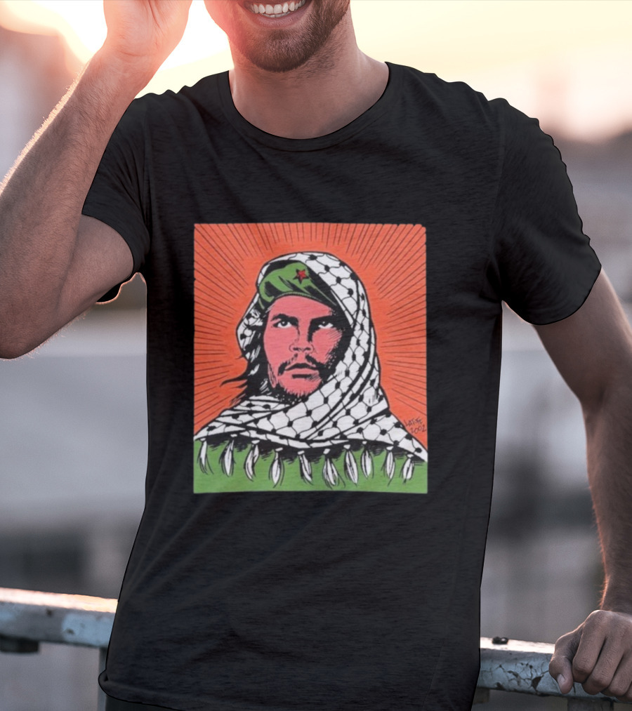 Che Guevara Keffiyeh Artistic Illustration By Latuff 2002 T-Shirt