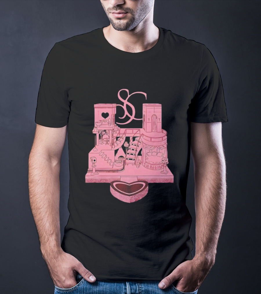 Sabrina Carpenter Do You Want The House Tour SC Vintage Heart Design T-Shirt