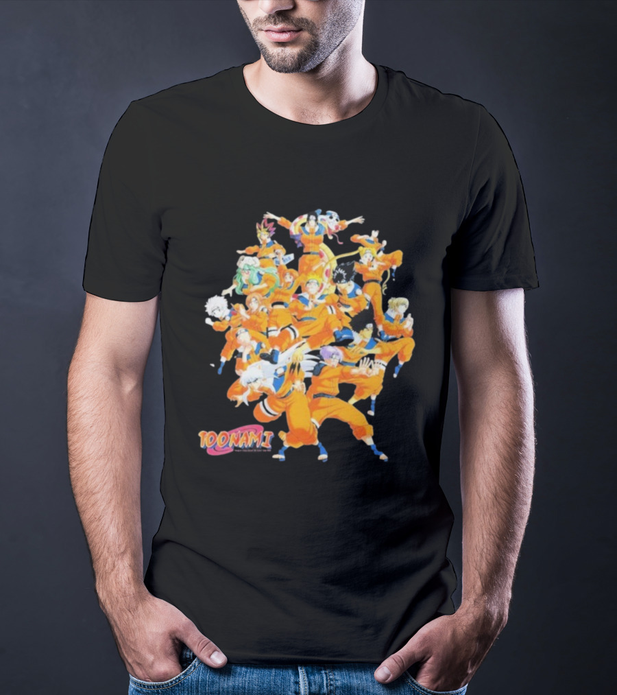 Toonami Cruel.void Shadow Clone Jutsu Anime Character Mashup T-Shirt