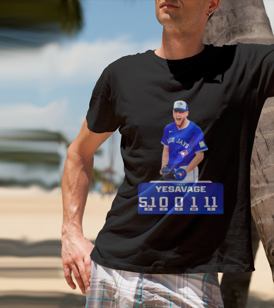 Trey Yesavage Toronto Blue Jays MLB Player World Series 2025 5.1 IP 0 H 1 R 11 K T-Shirt