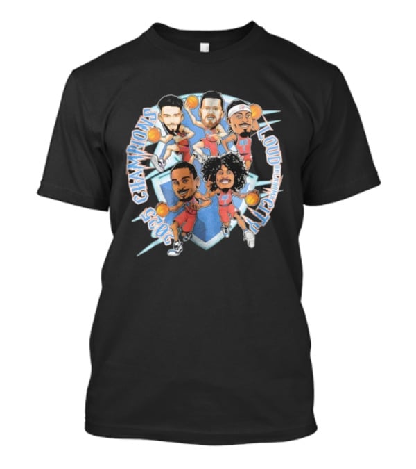 Loud City Oklahoma Champions 2023 Bootleg Basketball Players T-Shirt