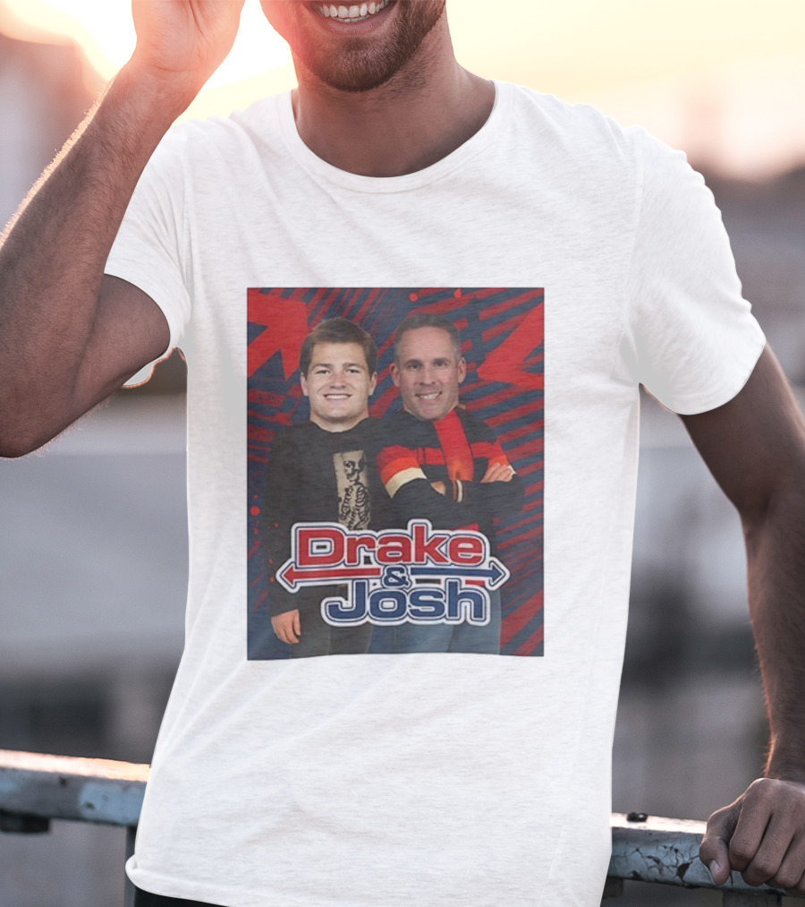 Drake And Josh New England Patriots Maye McDaniels Caricature T-Shirt
