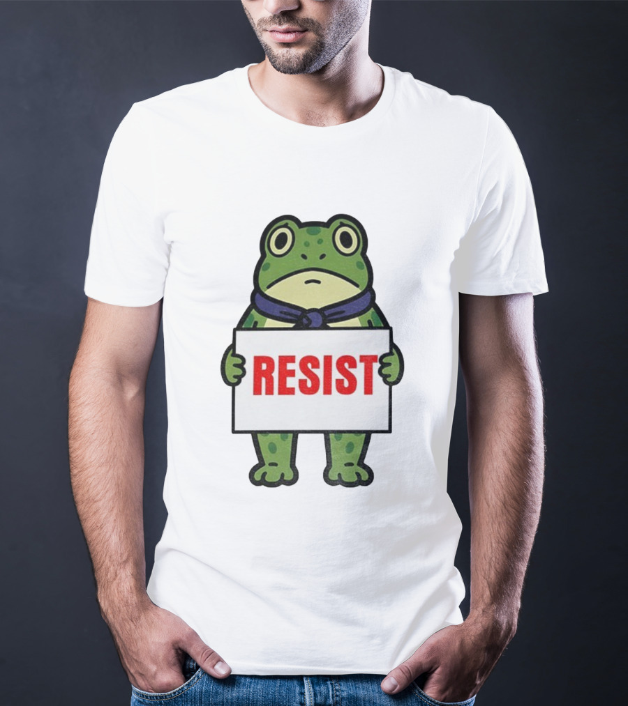 Portland Frog Resist Anti Fascist Trump Democracy Antifa T-Shirt