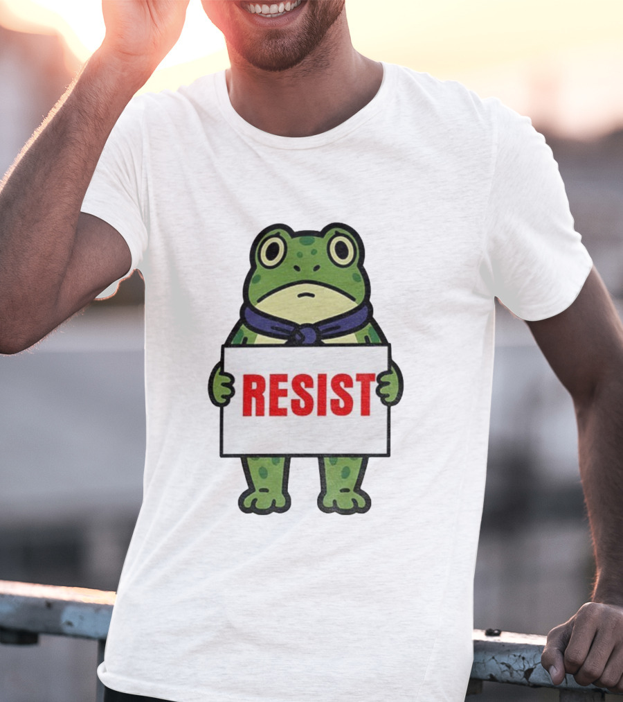 Portland Frog Resist Anti Fascist Trump Democracy Antifa T-Shirt