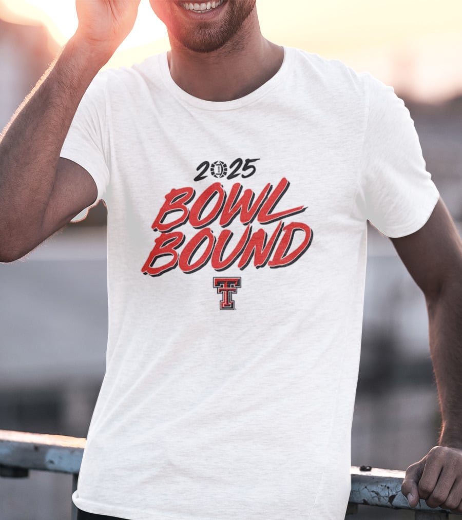 2025 Texas Tech Red Raiders Bowl Bound Football T-Shirt