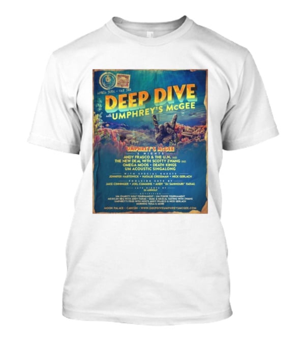 Deep Dive With Umphrey's McGee Cancun April 30th-May 3rd Moon Palace Events T-Shirt