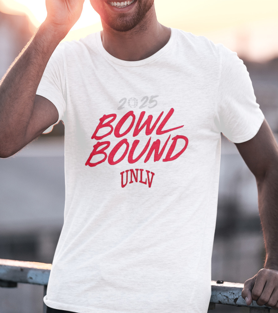 2025 Bowl Bound UNLV Rebels Football T-Shirt