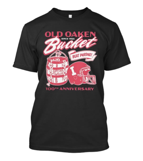 Old Oaken Bucket Indiana Hoosiers 100th Anniversary Beat Purdue Helmet T-Shirt