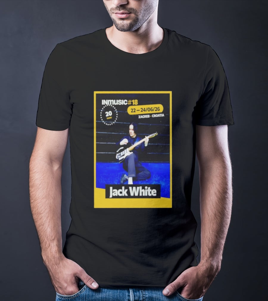INmusic Festival 2026 Jack White Zagreb Croatia June Concert T-Shirt