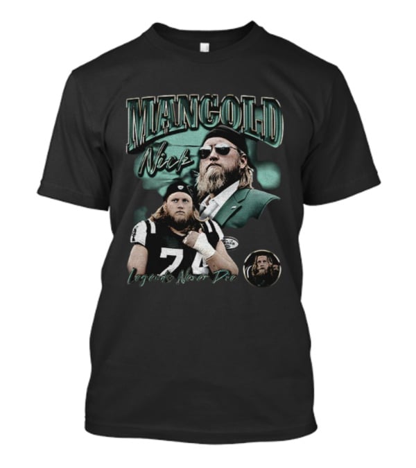 Nick Mangold New York Jets NFL Legends Never Die 74 T-Shirt