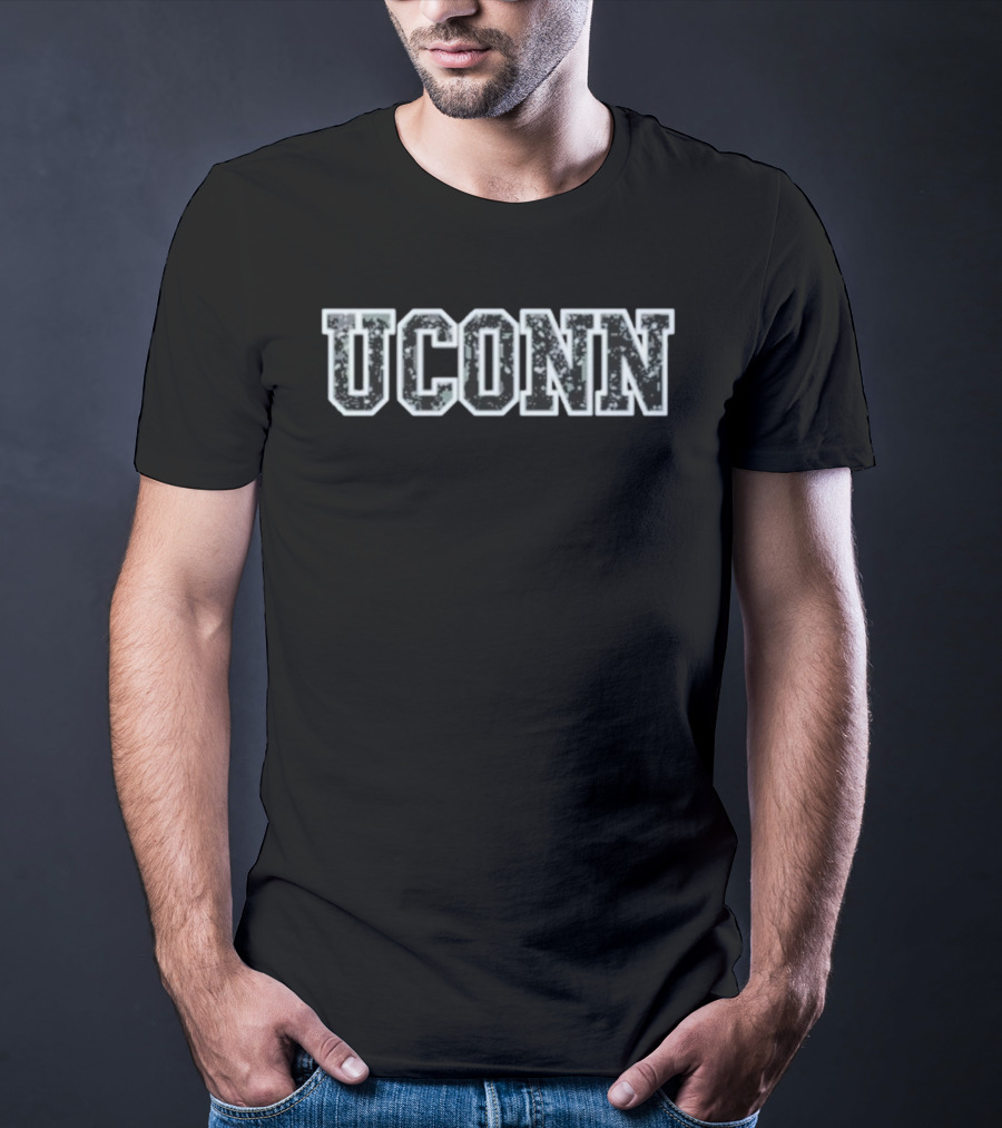UConn Nyad Bonnie Stoll Distressed College Sports Style T-Shirt