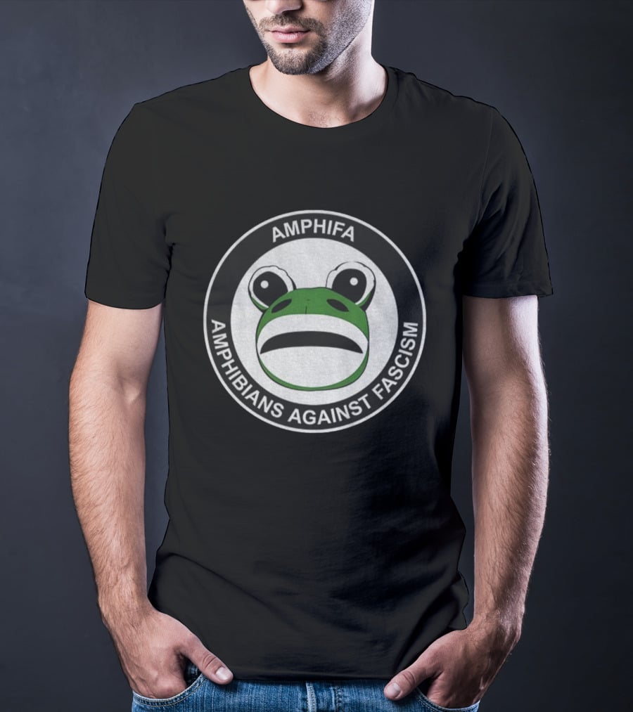 Amphifa Amphibians Against Fascism Portland Frog T-Shirt