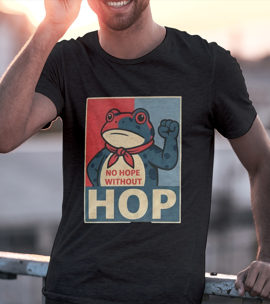 No Hope Without Hop Frog Resist Portland Anti Trump Anti Fascism T-Shirt
