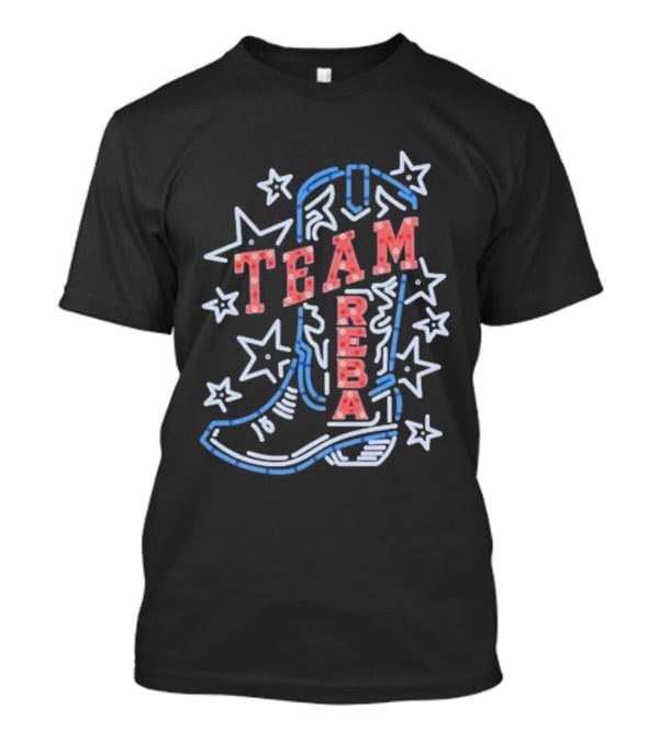 Team Reba Neon Boot Stars T-Shirt