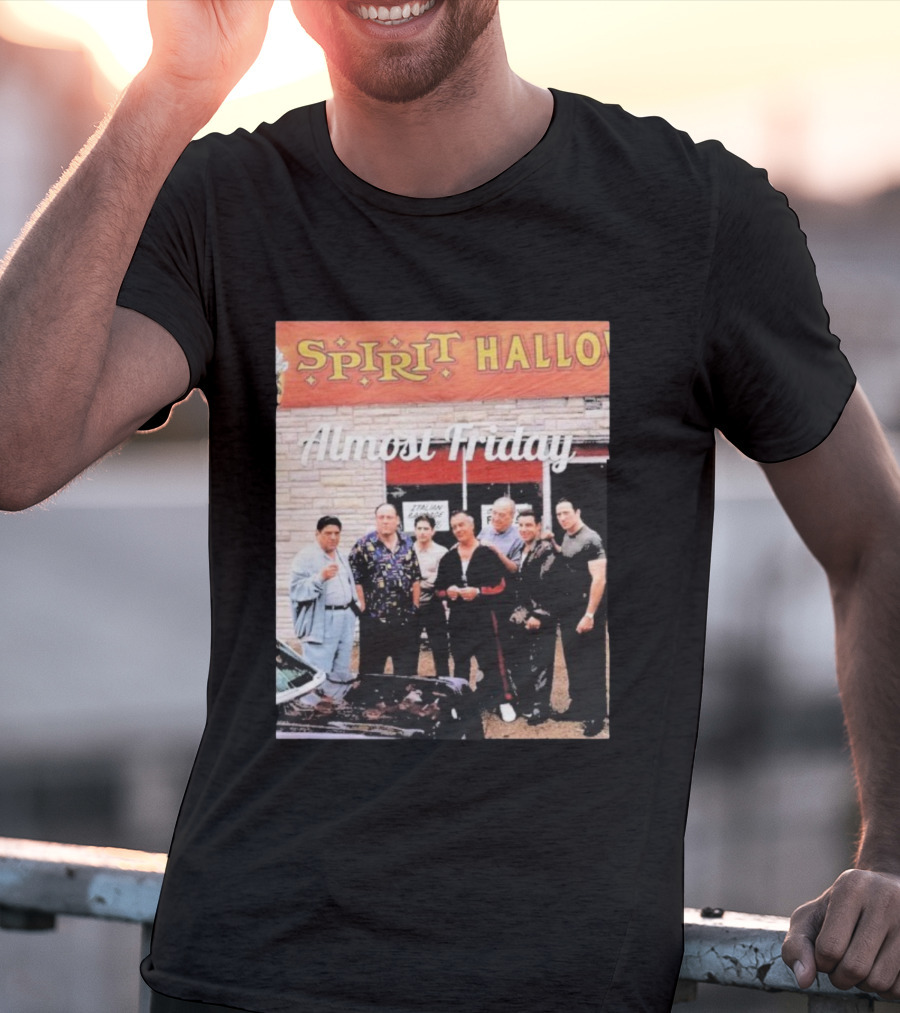 Almost Friday Sopranos Spirit Halloween Italian Eatery T-Shirt