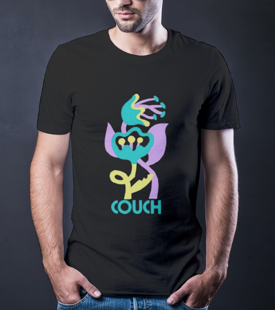 Couch Lily Flower Vibrant Abstract Botanical T-Shirt