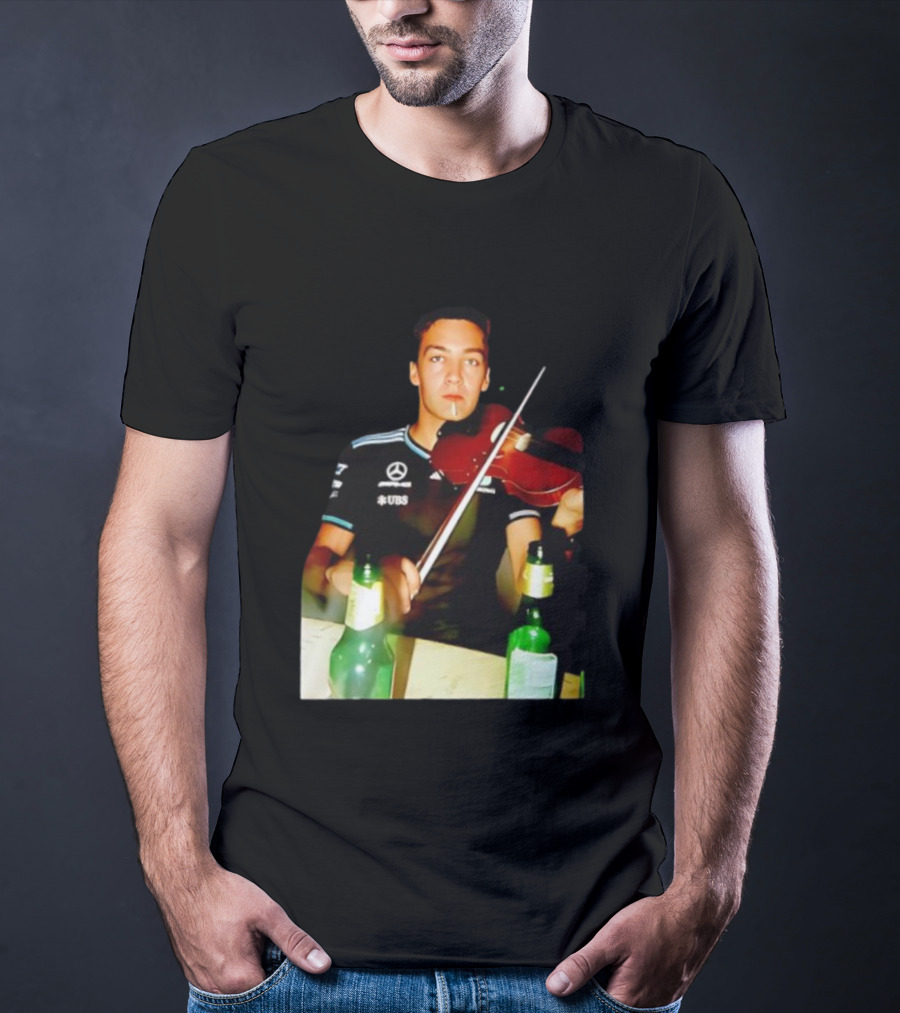 Mercedes George Russell Violin UBS Racing Team T-Shirt
