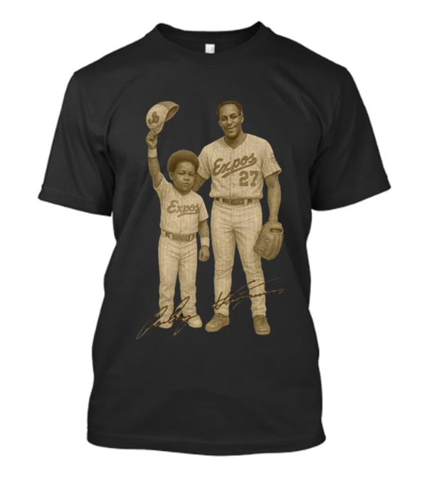 Vladimir Guerrero Jr. And Sr. Expos MLB Baseball Signature Vintage T-Shirt