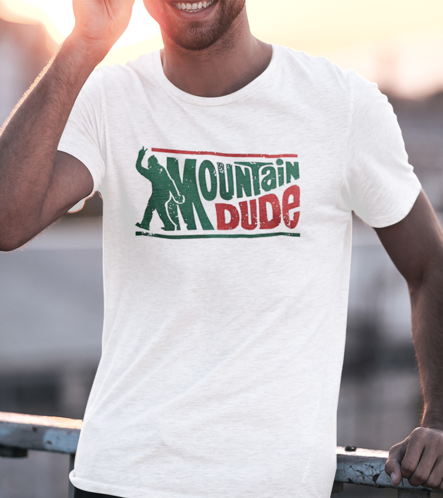 Bigfoot Mountain Dude Retro Hiking Adventure T-Shirt