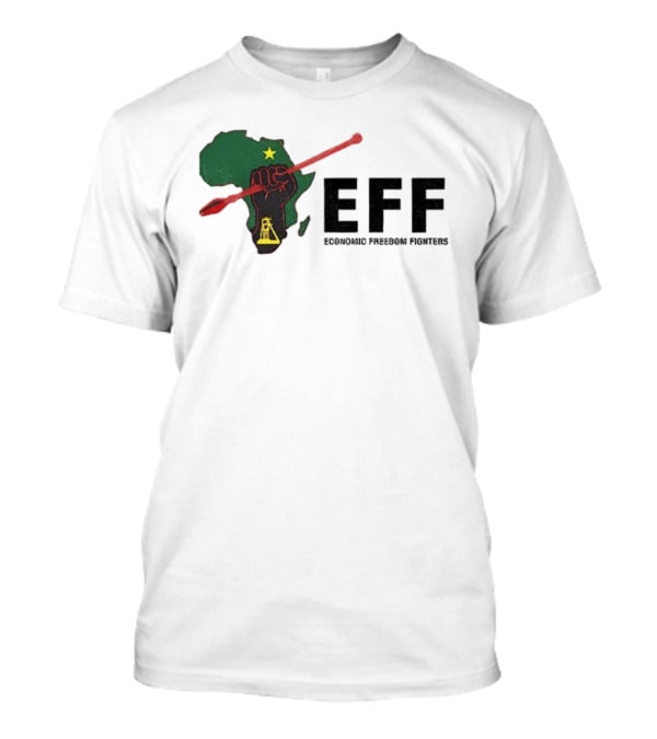 EFF Economic Freedom Fighters Africa Fist And Spear T-Shirt