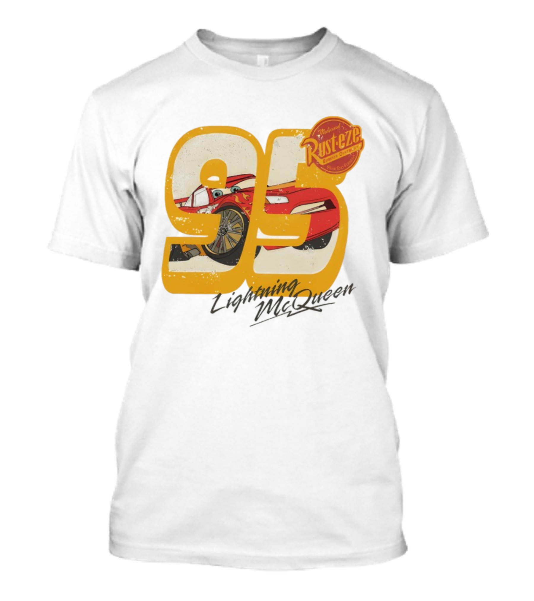 Lightning McQueen 95 Rust-eze Bumper Ointment Disneyworld Cars T-Shirt