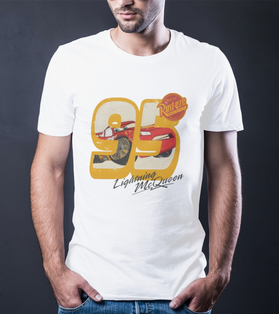 Lightning McQueen 95 Rust-eze Bumper Ointment Disneyworld Cars T-Shirt