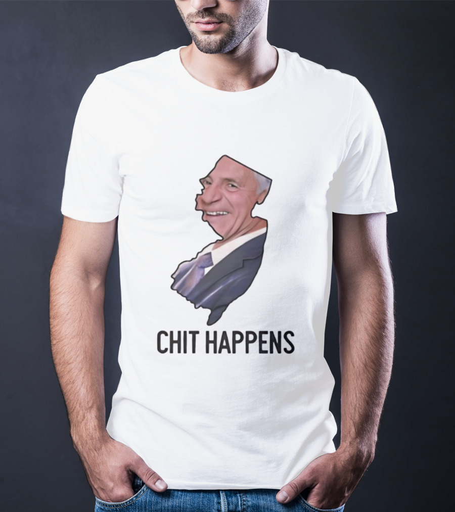 New Jersey Map Caricature Chit Happens T-Shirt