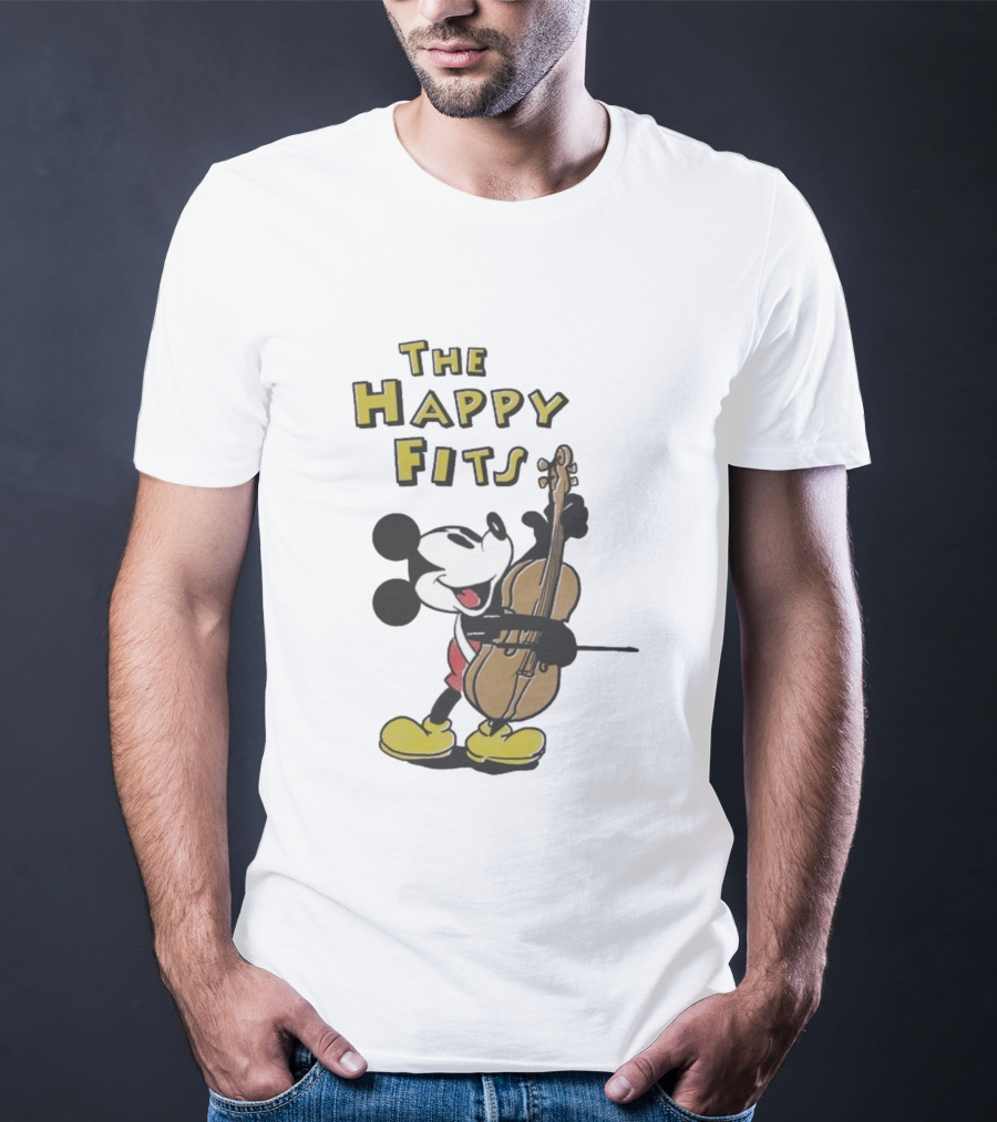 The Happy Fits Steamboat Willie Mickey Mouse Cello Violin T-Shirt