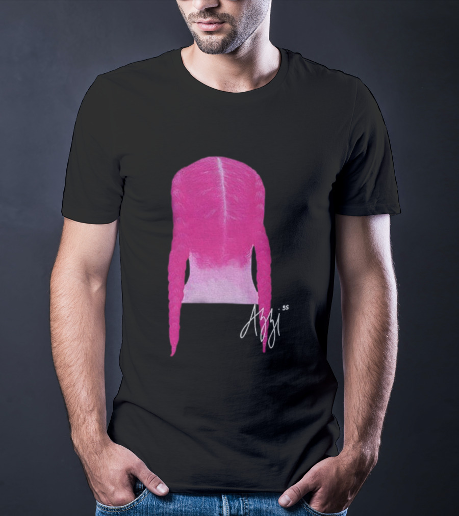 Azzi Fudd Iconic Pink Braid Signature T-Shirt