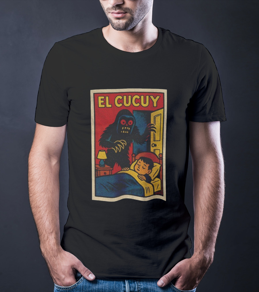 El Cucuy Latin Folklore Boogeyman Retro Comic Cover Nighttime Fright T-Shirt