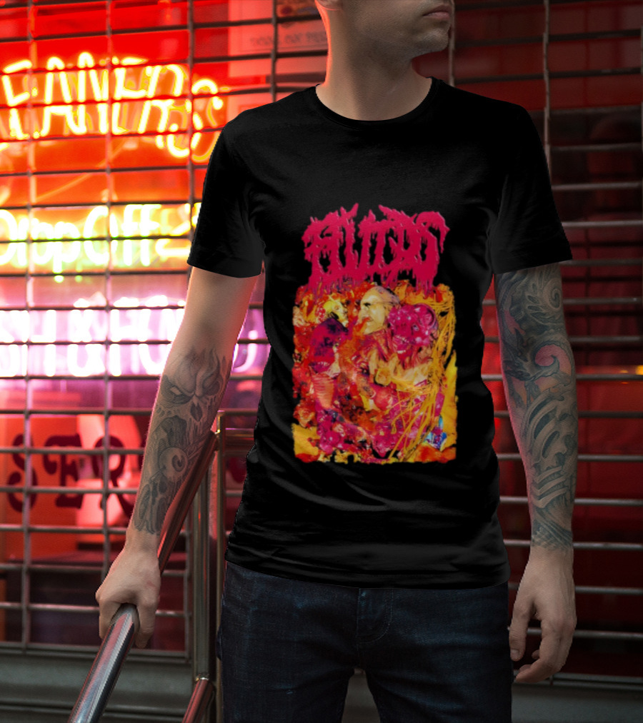 Fluids Ignorance Exalted Surreal Horror Illustration T-Shirt