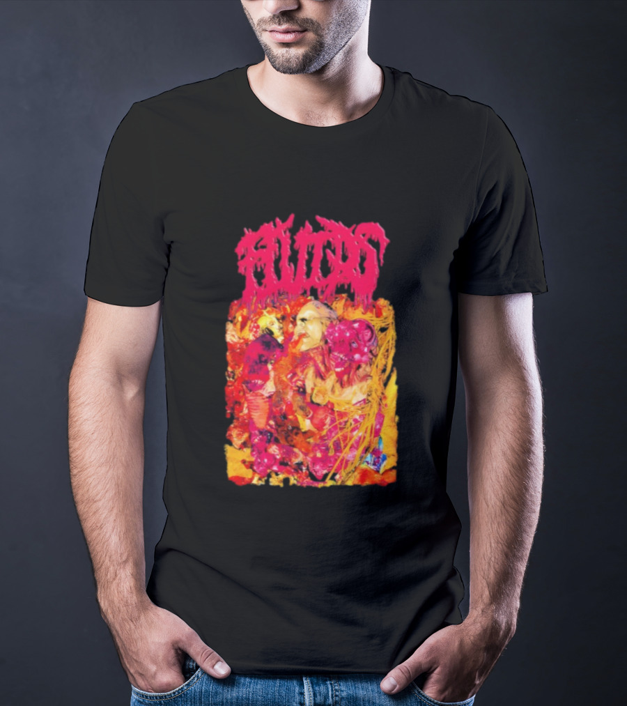 Fluids Ignorance Exalted Surreal Horror Illustration T-Shirt