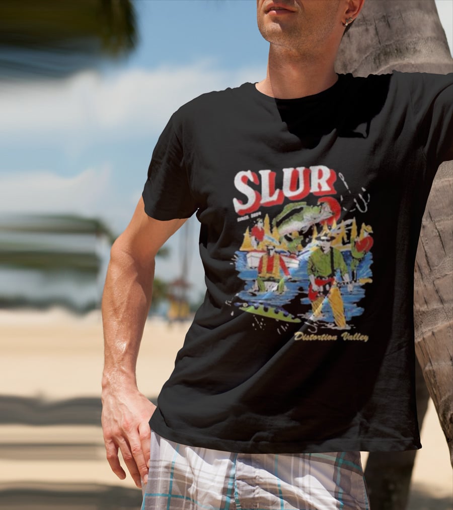 Slur Distortion Valley River Adventure Band Surprise T-Shirt