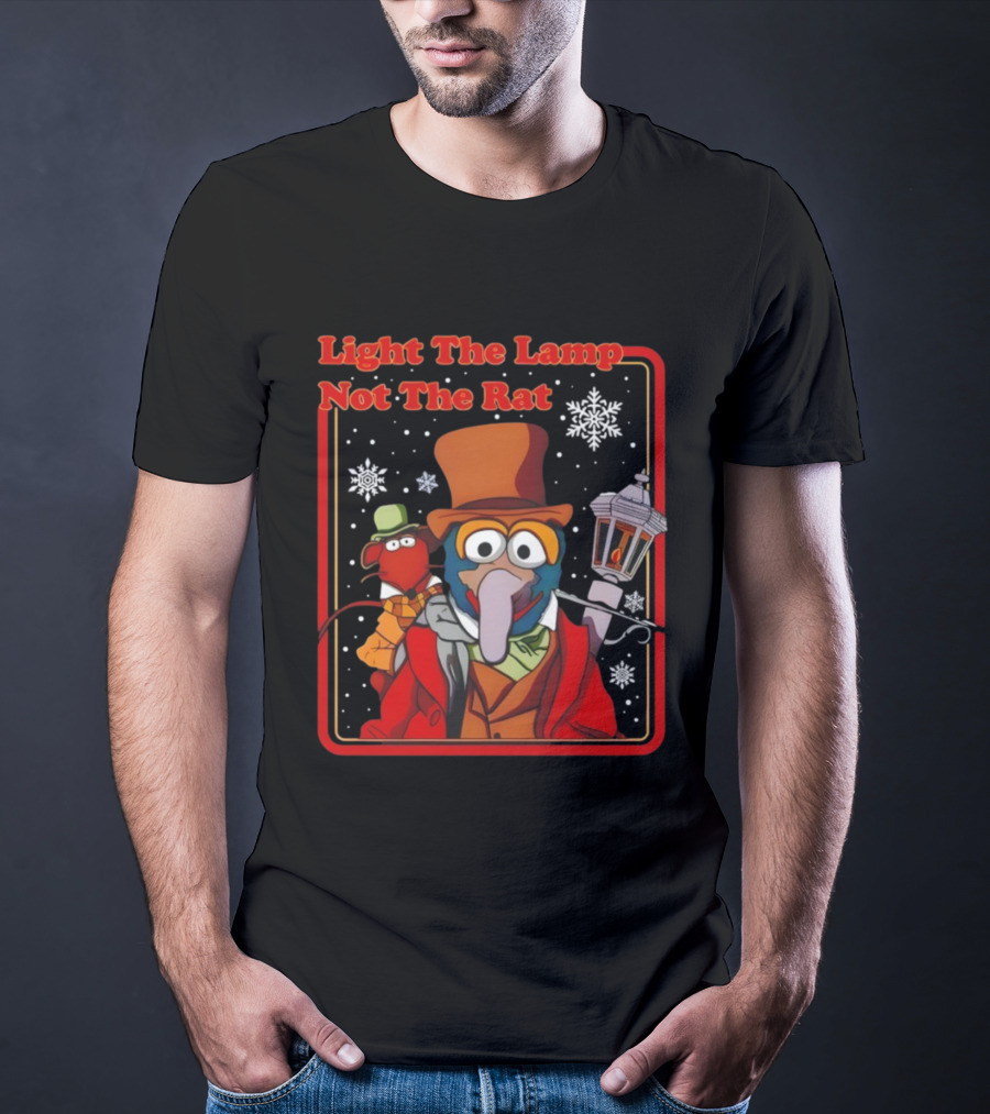 Gonzo Rizzo The Muppets Christmas Carol Light The Lamp Not The Rat T-Shirt
