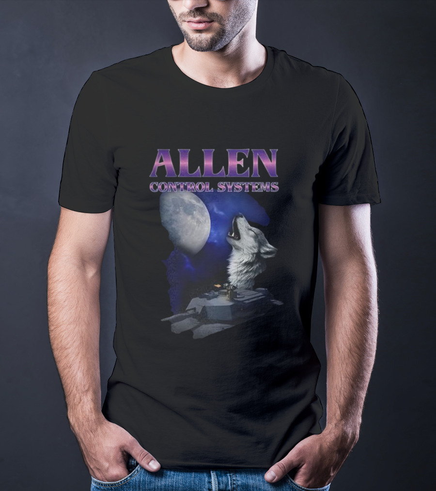 Allen Control Systems Howling Wolf Moon Tank Design T-Shirt