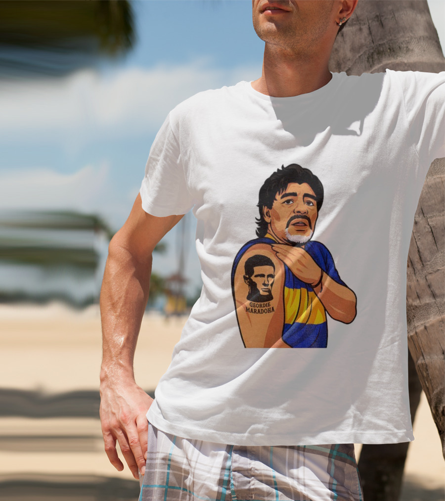 Elliot Anderson Geordie Maradona Tattoo Icon Illustration T-Shirt