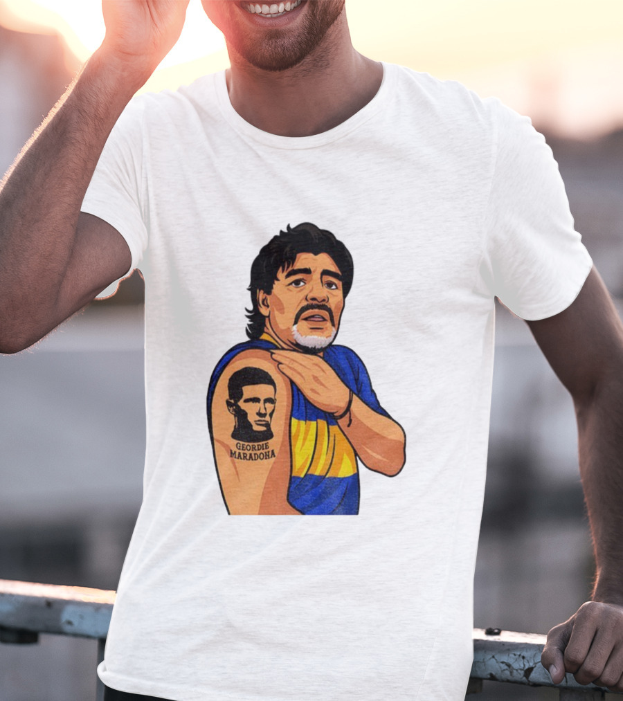 Elliot Anderson Geordie Maradona Tattoo Icon Illustration T-Shirt