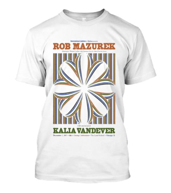 Rob Mazurek Kalia Vandever IA11 Closing Celebration December 2 2025 The Land School Chicago T-Shirt
