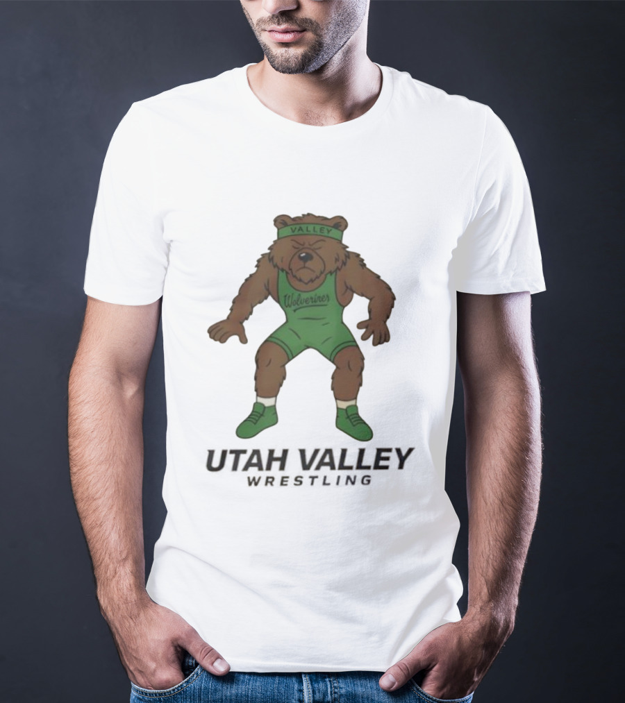 Utah Valley Wrestling Wolverines Bear Willy T-Shirt