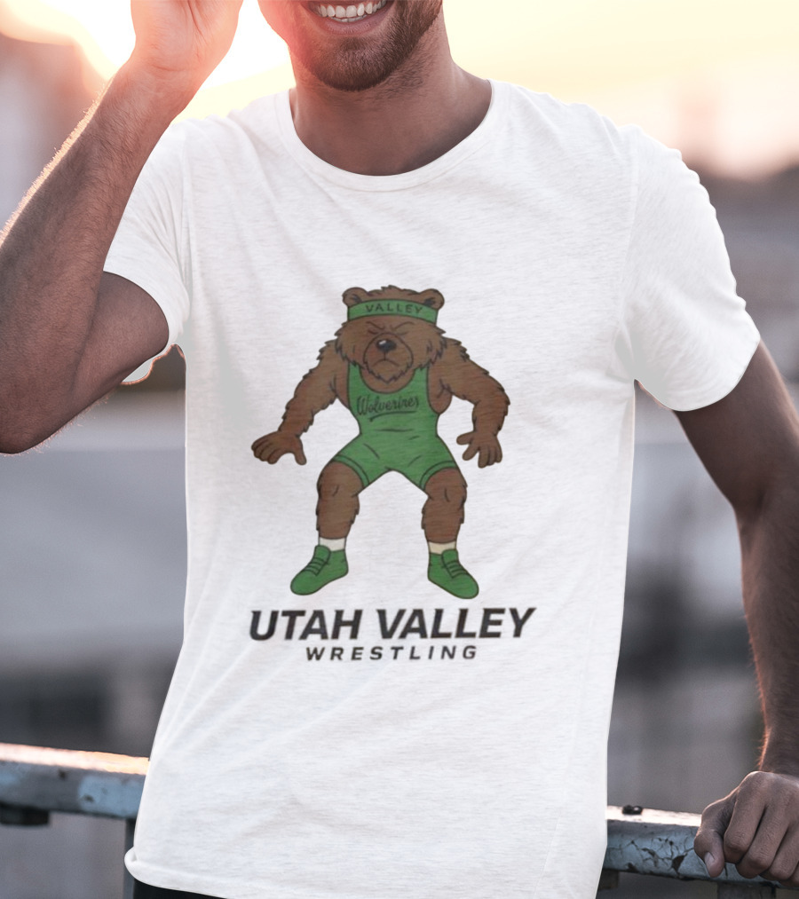 Utah Valley Wrestling Wolverines Bear Willy T-Shirt