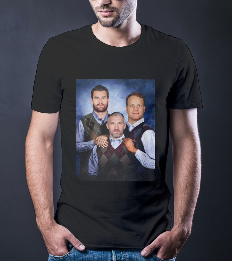 Alexander Ovechkin Tom Wilson John Carlson Step Brothers Portrait T-Shirt