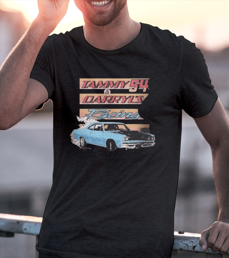Tammy 54 Darryl's Racing Vintage Car Chelcie Lynn Trailer Trash Tammy T-Shirt