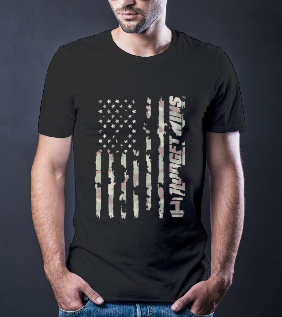 Camouflage Flag 9/11 Never Forget WMS T-Shirt